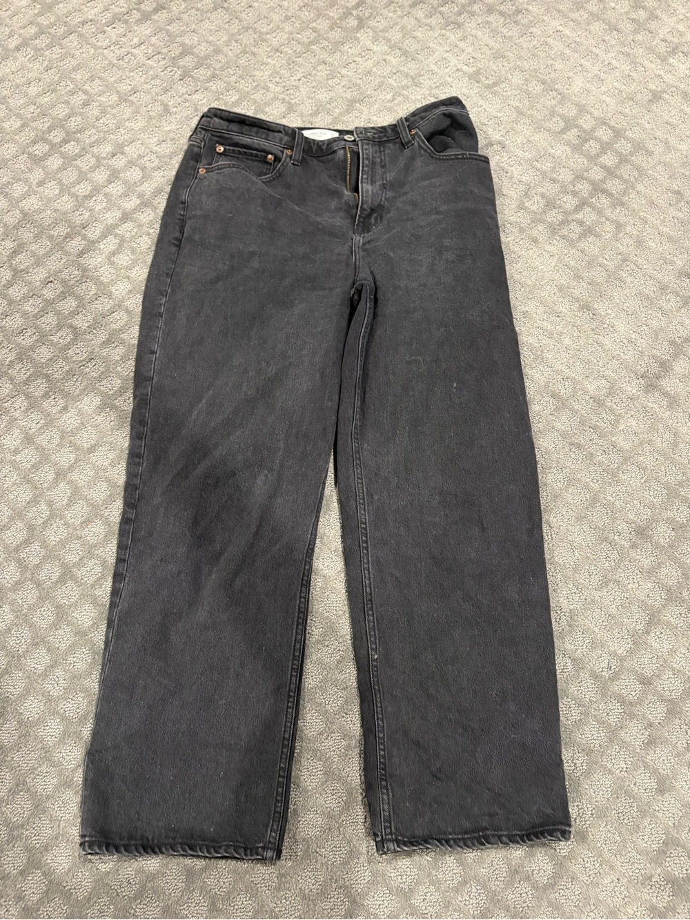 Abercrombie & Fitch Curve Love Vintage Straight Jeans